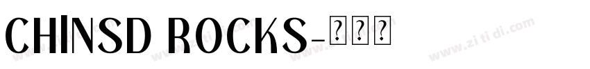 CHlNSD ROCKS字体转换